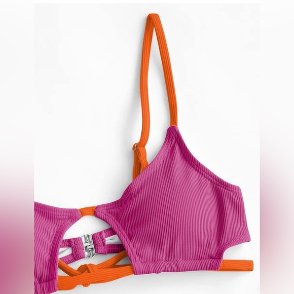 NWT- ZAFUL CUT OUT THONG BIKINI - Picture 4 of 9